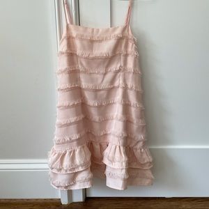 Princess Polly pink ruffle dress